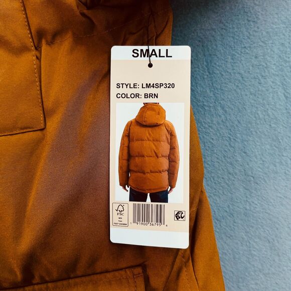 Levi's Mens Sz Small Brown Arctic Cloth Quilted Lined Four Pocket Chore New $29 - Picture 14 of 15